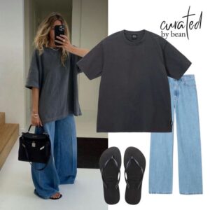 unisex oversize t shirt – girl in tee