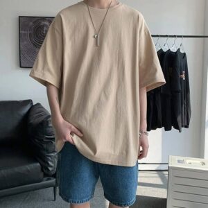 teen boy posing in casual t-shirt